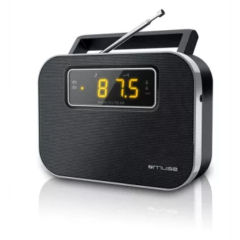 Muse | M-081R | Žadintuvo funkcija | 2 juostų PLL nešiojamasis radijas | Juoda