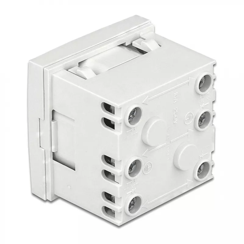 Kištukinis lizdas CEE 7/3 DeLOCK 81425 250V 16A baltos spalvos