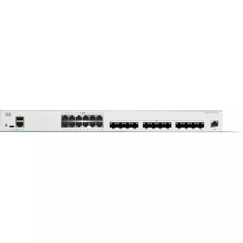 Valdomas komutatorius Cisco Catalyst 1300-24FP-4X 24 prievadų GE Full PoE 4x10GE SFP+