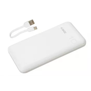 Nešiojama maitinimo banka IBOX IPB10 10000 mAh, ličio jonų, Quick Charge 3.0, USB-C ir USB-A išvestys, 20W PD