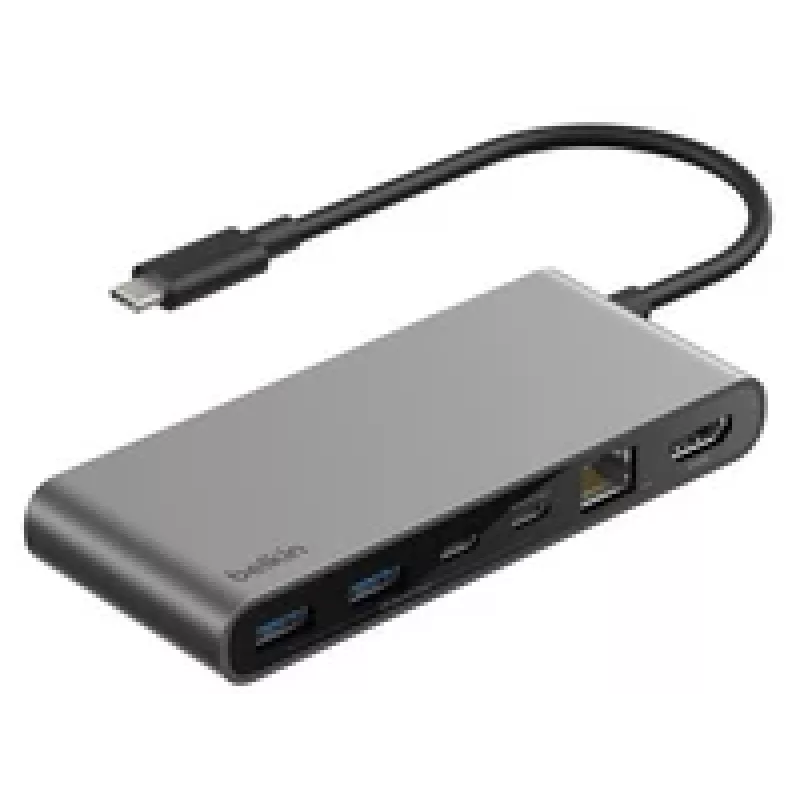 Belkin CONNECT USB-C 8-in-1 Hub Dual USB-C Ports si. INC024hqSGY
