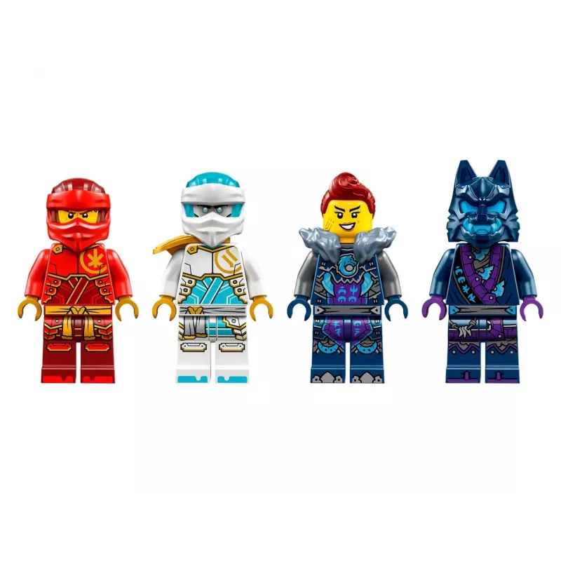LEGO NINJAGO rinkinys 71808 — 322 dalys, 4 minifigūrėlės, aukštis 160 mm, amžius 7+