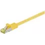 Wentronic GoobayCat.7 neapdorotas kabelis pataisymo kabelis, S/FTP (PiMF), geltonas, 0,25 m - LSZH be halogenų, varis, RJ45 kištukas (91566)