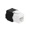 LogiLink NK4066 Keystone modulis, plokščias, juodas baltas RJ-45