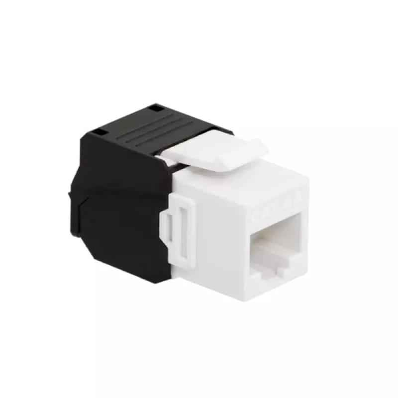LogiLink NK4066 Keystone modulis, plokščias, juodas baltas RJ-45