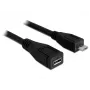 USB laidas DeLOCK 83248 USB 2.0 1 m Micro-USB B juodas