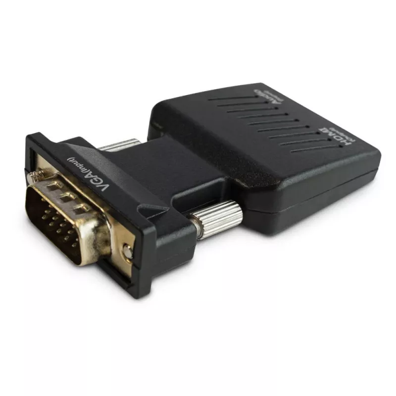 SAVIO CL-145 VGA į HDMI keitiklis, garsas, Full HD, juodas