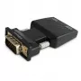 SAVIO CL-145 VGA į HDMI keitiklis, garsas, Full HD, juodas