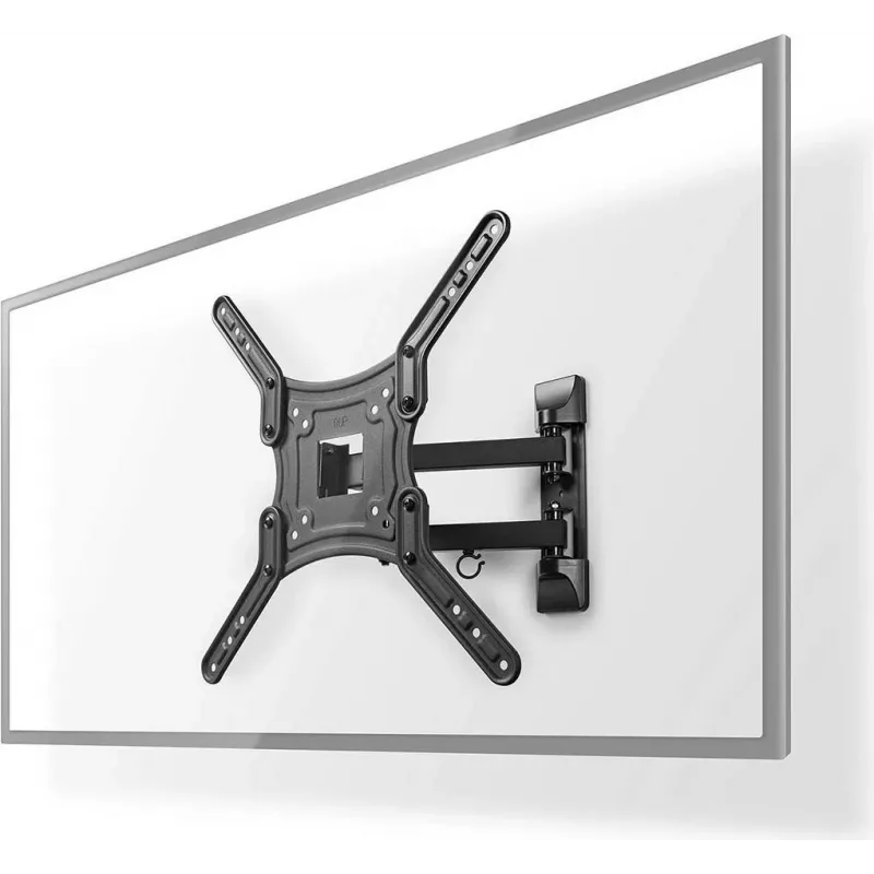 Nedis TVWM1530BK - 100 x 100 mm - 400 x 400 mm - 0 - 20° - 180° - akrilnitrilo butadieno stirenas (ABS) - Plienas - Juoda (TVWM1530BK)