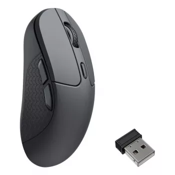 Abiem rankoms tinkama belaidė pelė Keychron M3-A23 — Bluetooth + USB-C, Track-on-Glass (TOG), 30000 DPI, 5 mygtukai, juoda