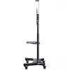 HAGOR HP Twin Stand HD - vežimėlis - plokščiaekraniams / AV įrangai - juoda - ekrano dydis: 140-213 cm (55-84) - tvirtinimo sąsaja: iki 800 x 500 mm (8210)
