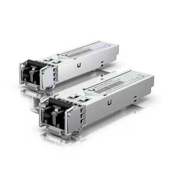 „Ubiquiti“ SFP siųstuvas-imtuvas, palaikantis daugiamodį šviesolaidį su dvipusiu LC UPC jungtimi. (UACC-OM-MM-1G-D)