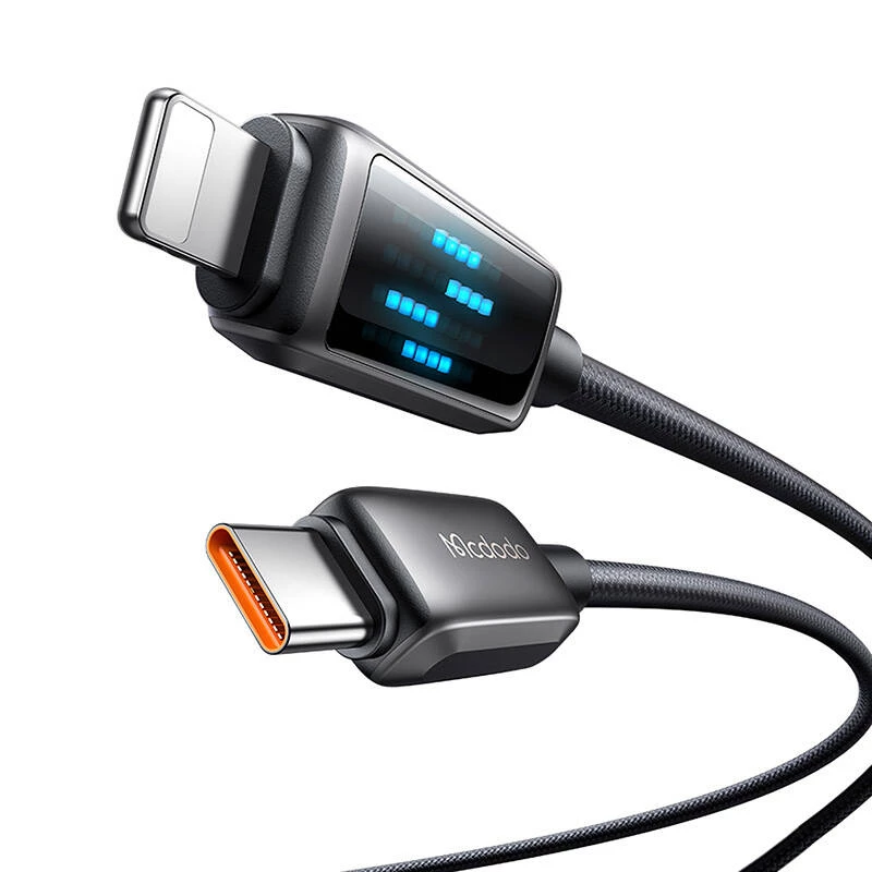 USB-C į Lightning laidas Mcdodo CA-2630 36 W galios tiekimas, LED ekranas, 1,2 m