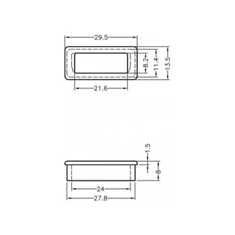 Lizdo apsauginis dangtelis DVI DeLOCK 60160