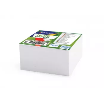 Notes Forpus, 9x9 cm, baltas, klijuotas (500) 0716-009