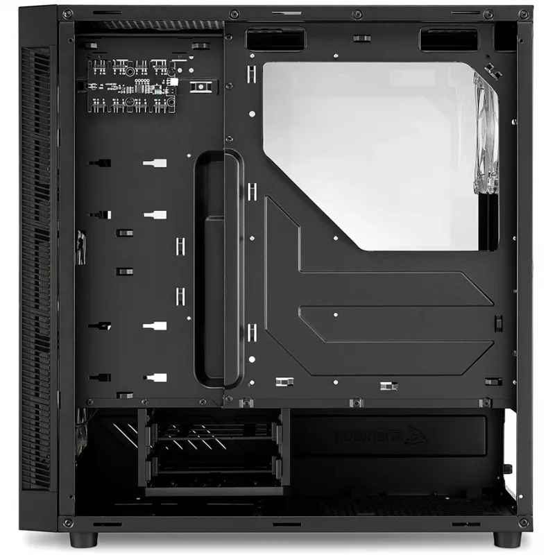 PC korpusas Sharkoon TG6M RGB Tower juoda