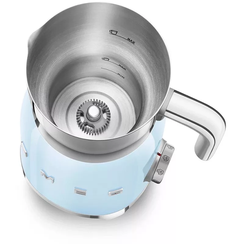 SMEG MFF11PBEU pieno putotuvas 50 colių stiliaus pastelinė mėlyna