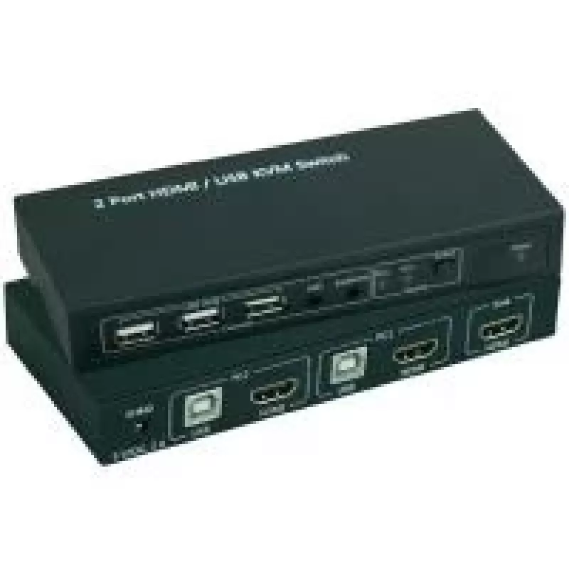 KVM jungiklis SpeaKa professional SP-4330460 — 2 prievadų HDMI + USB, 1920x1080