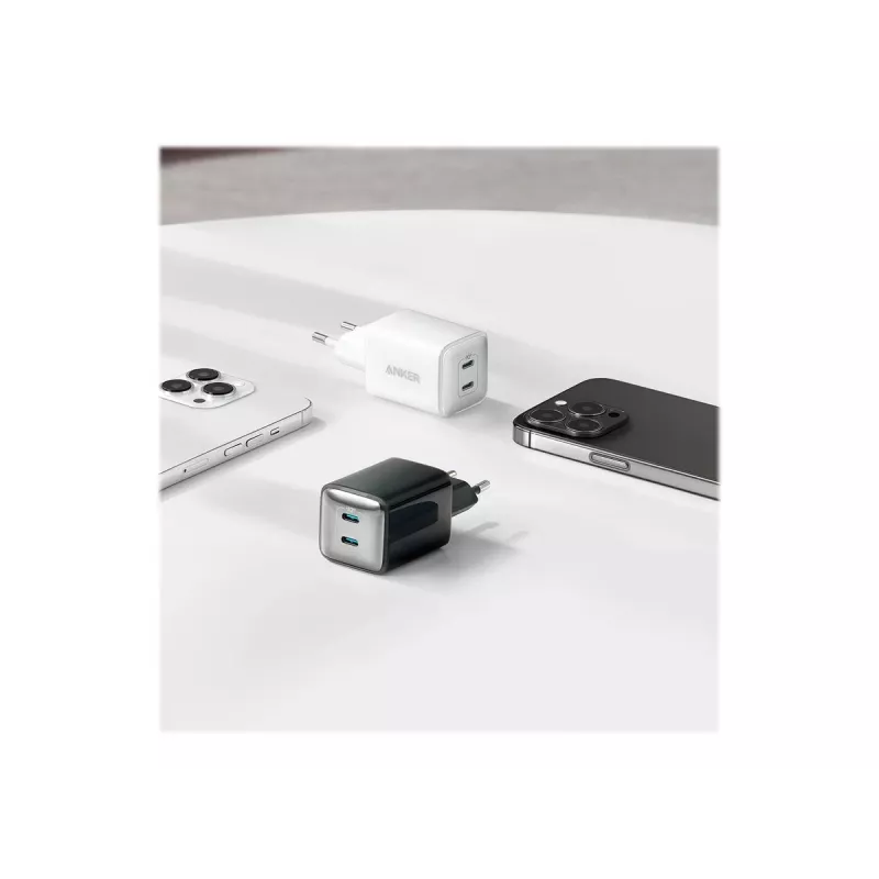 PowerPort III 40W 2xUSB -C baltas