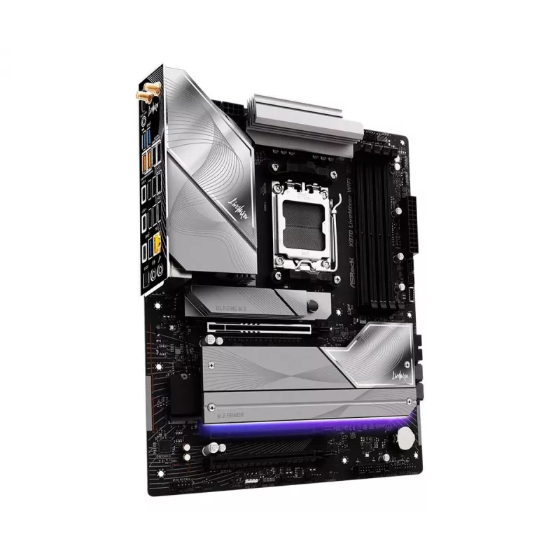 Pagrindinė plokštė ASROCK X870 (Socket AM5, ATX, DDR5, 4 atminties lizdai, X870LIVEMIXERWIFI)
