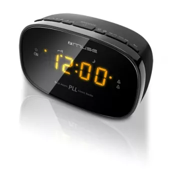 Laikrodinis radijo imtuvas Muse M-150CR su FM PLL imtuvu, 1,52 cm LED ekranu, žadintuvu (radijas/zumeris), kintamoji srovė 230 V / AAA baterijos