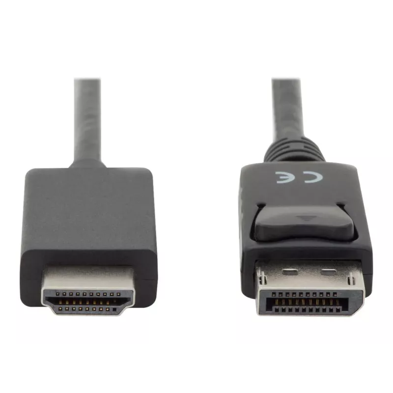 Adapter kabelis Displayport 1.2 with interlock 4K 60Hz UHD Typ DP/HDMI A M/M juodas 2 m
