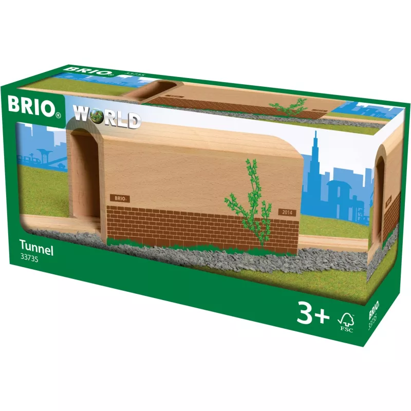 Tunelio priedas modeliniams geležinkeliams Ravensburger BRIO — 1 vnt., tinkamas nuo 0,3 metų
