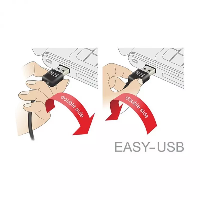 USB laidas DeLOCK 83854 USB 2.0 3 m USB A Micro-USB B juodas