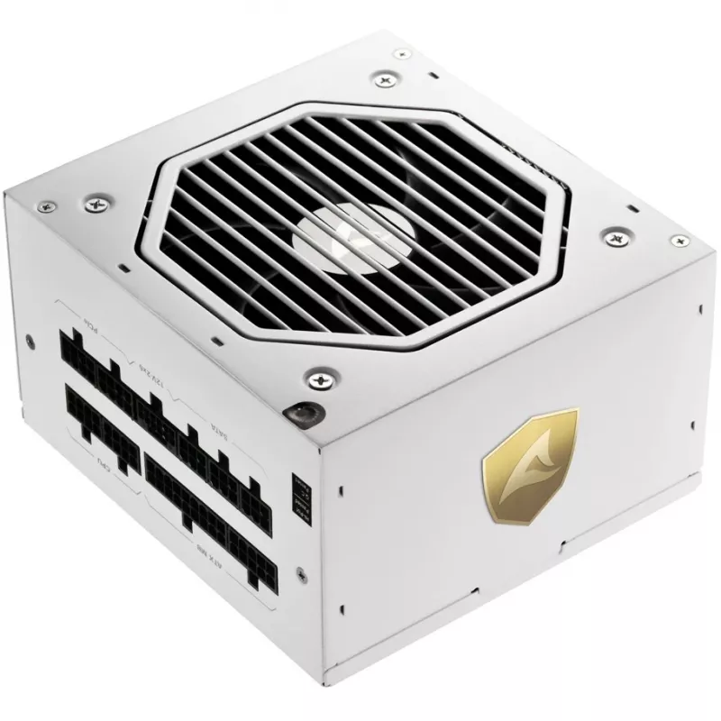 Sharkoon Rebel P20 1200 White 1x 12 Pin High Power Connector 4x PCIe kabelių valdymas PC Serverių maitinimo šaltinis