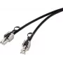 Renkforce RF-4538216 tinklo kabelis juodas 0,5 m Cat6a S/FTP (S-STP) (RF-4538216)