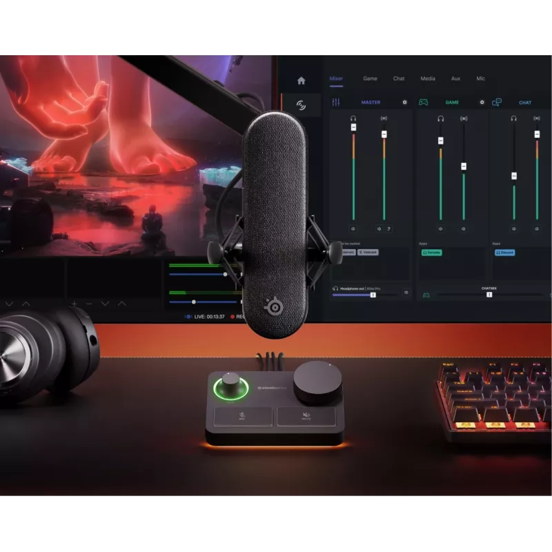 PC mikrofonas Steelseries ALIAS PRO