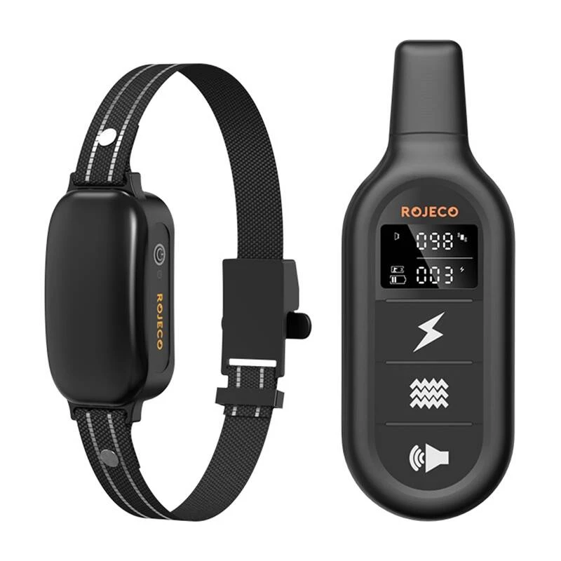 Rojeco 1000M PD521 elektrinis antilojimo antkaklis (juodas)