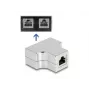 DeLOCK RJ45 Skirstytuvas T Adapteris 1 x RJ45 lizdas į 2 x RJ45 lizdas Cat.5e STP
