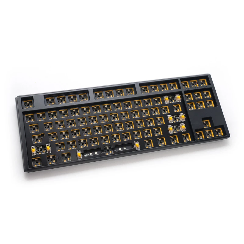 Ducky One 3 Hot-Swap Barebone TKL klaviatūra žaidimams USB JAV anglų Juoda
