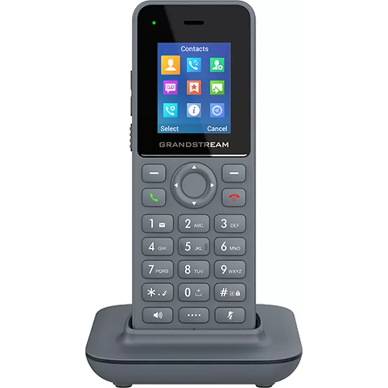IP Phone Grandstream DP725 belaidis ragelis, pilkas, 1,8 colio TFT ekranas, 20 linijų, Li-Ion 1500 mAh