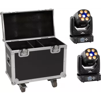 LED šviesų rinkinys EUROLITE TMH-H90 2 vnt. su dėklu ir ratukais