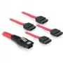 SATA kabelis DeLOCK 83074 4x 1m raudonas