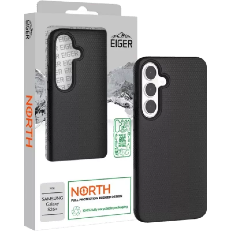 Eiger North Case GRS Galaxy S26+ juodas (EGCA00997)