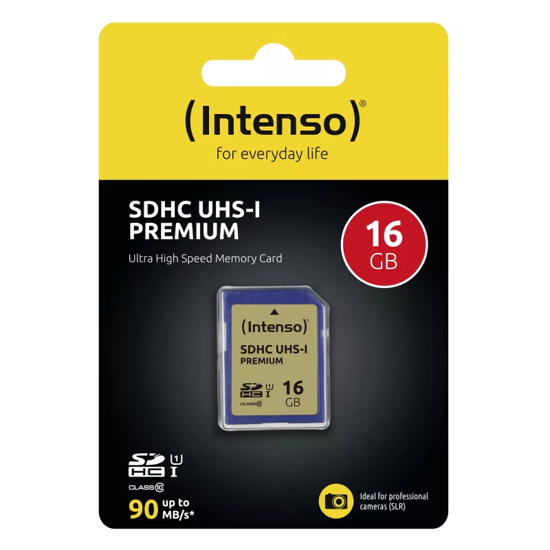 Atminties kortelė Intenso 16GB SDHC UHS-I Class 10 3421470