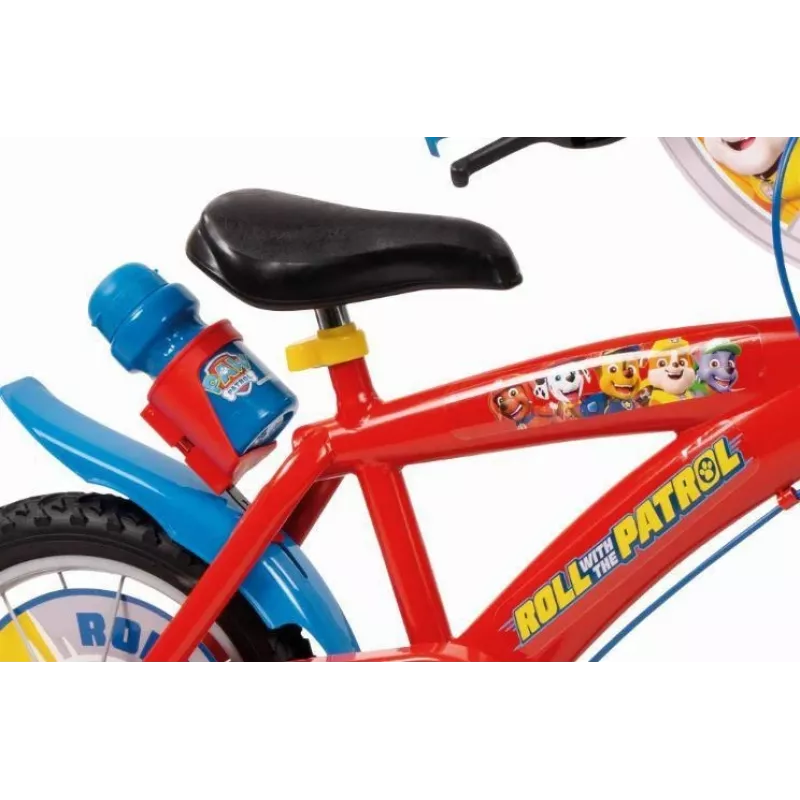 Vaikiškas dviratis 14 Paw Patrol raudonas 1478 berniukui NAUJAS TOIMSA
