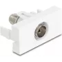 DeLOCK 90844 lizdas IEC F baltas 75 Ω vyriškas