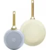 Keptuvės rinkinys GreenPan CC008484-001, aliuminis, 20 cm + 26 cm, mėlyna/žalia