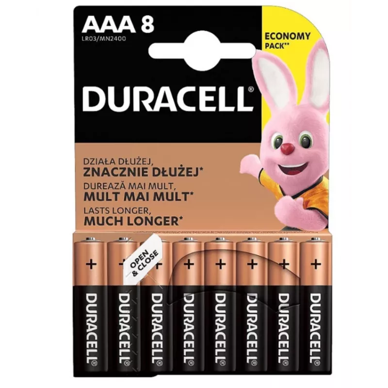 Duracell | Basic MN2400 BL8 | AAA | Šarminė