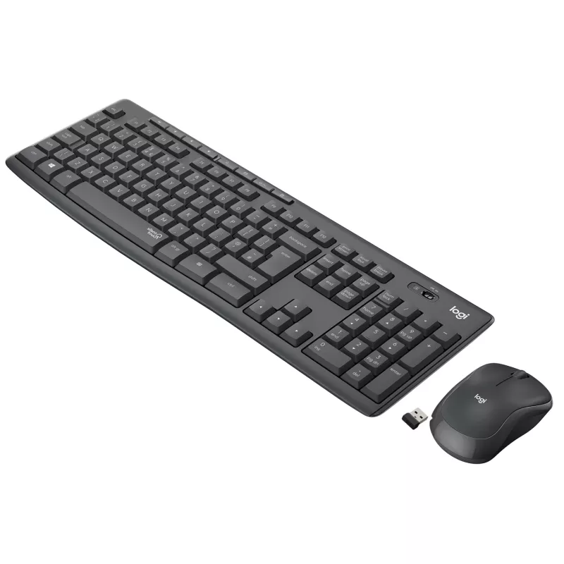 LOGITECH MK295 Tylus belaidis rinkinys, GRAFITINIS