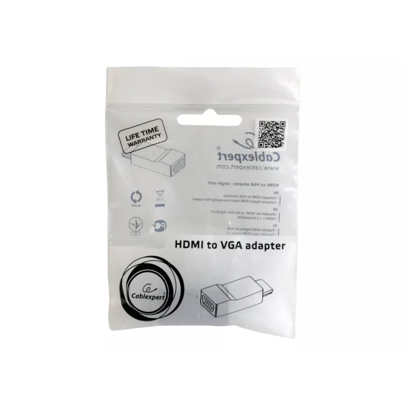 jungčių adapteris Gembird A-HDMI-VGA-001
