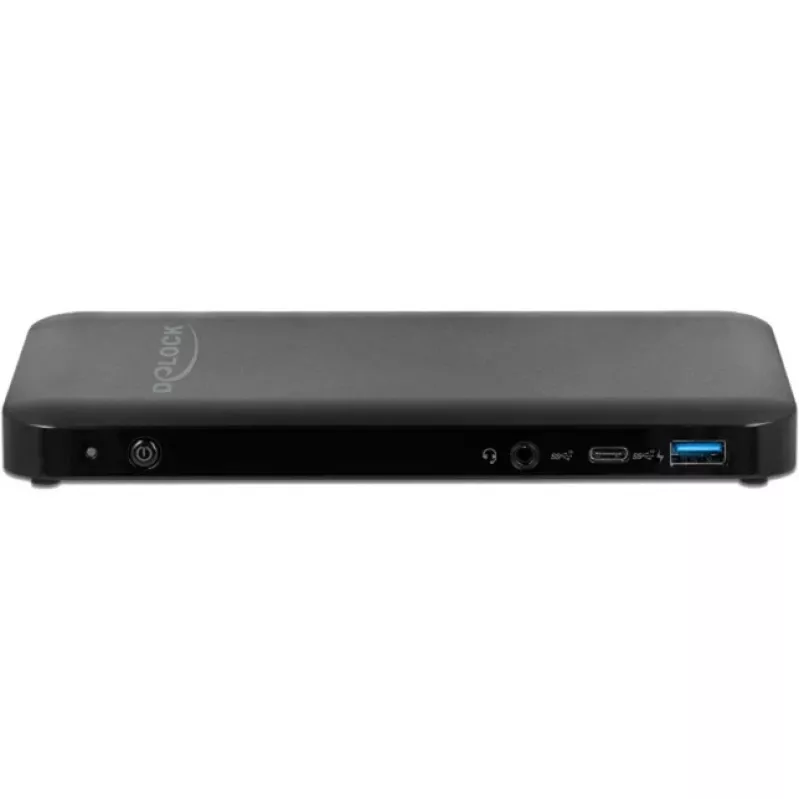Delock USB-C DP 1,4 dokų stotelė 4K - dokų stotelė - USB-C 3,2 Gen 2 - HDMI, DP - 1GbE - 85 W (87746)