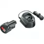 Bosch 1 600 A01 L3D belaidžių įrankių akumuliatorius / įkroviklis Akumuliatoriaus ir įkroviklio rinkinys