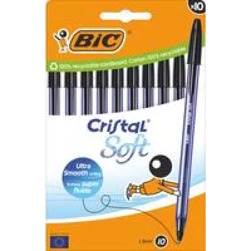 Rašiklis–šratinukas BIC 516358 juodas 10 vnt.