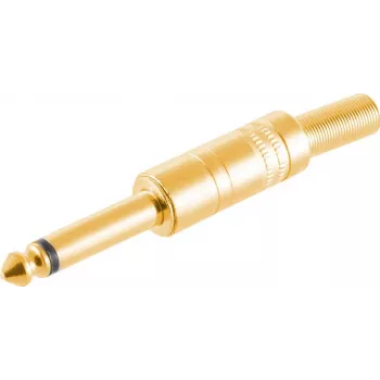Mono 6,3 mm jungtis ShiverPeaks 50600-G — auksuotas metalinis garso lizdas