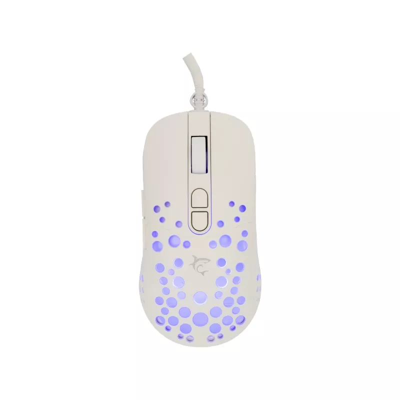 Pelė White Shark GM-9004 Tristan-2 balta RGB USB
